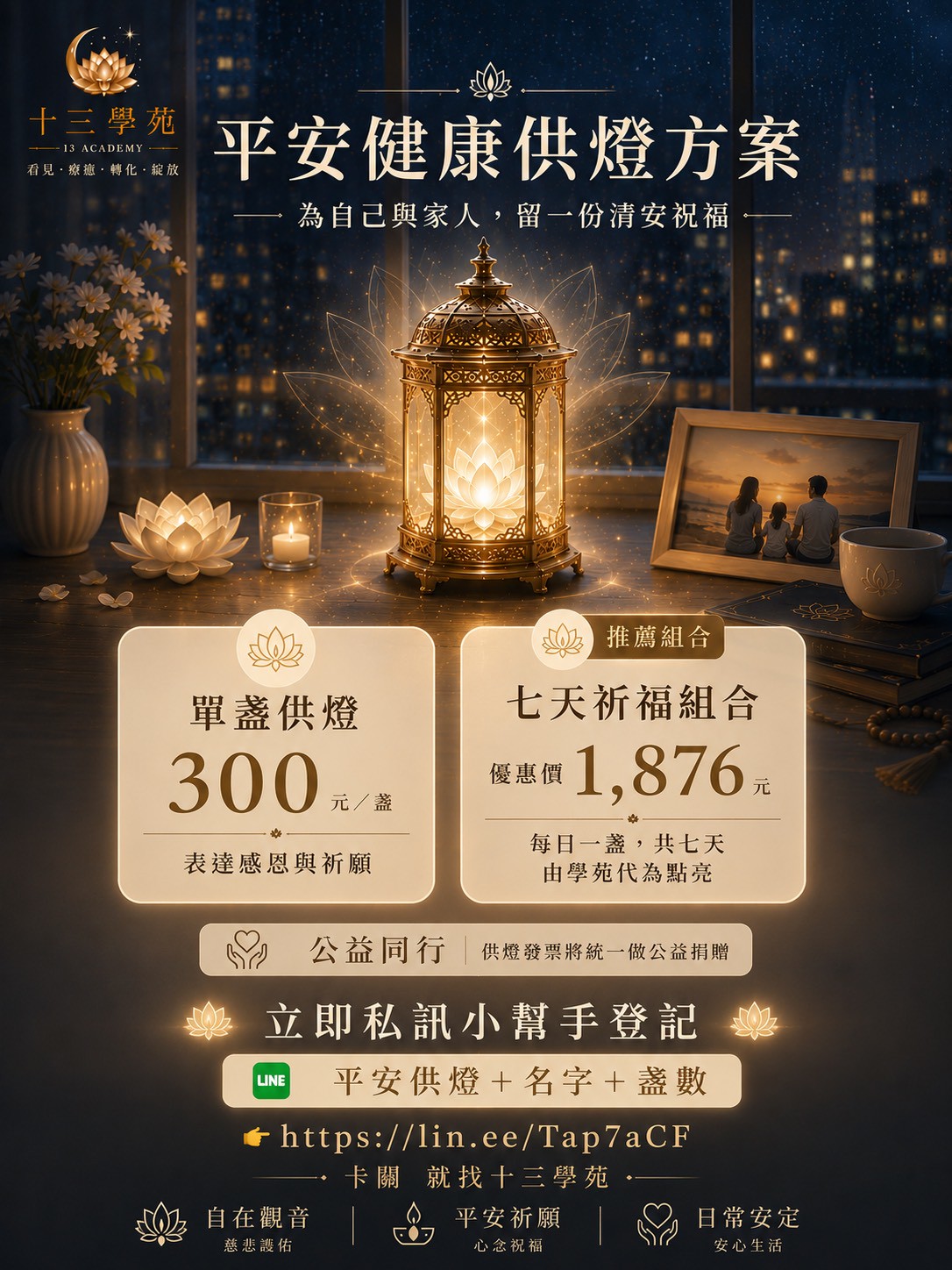 平安健康祈福供燈方案價格