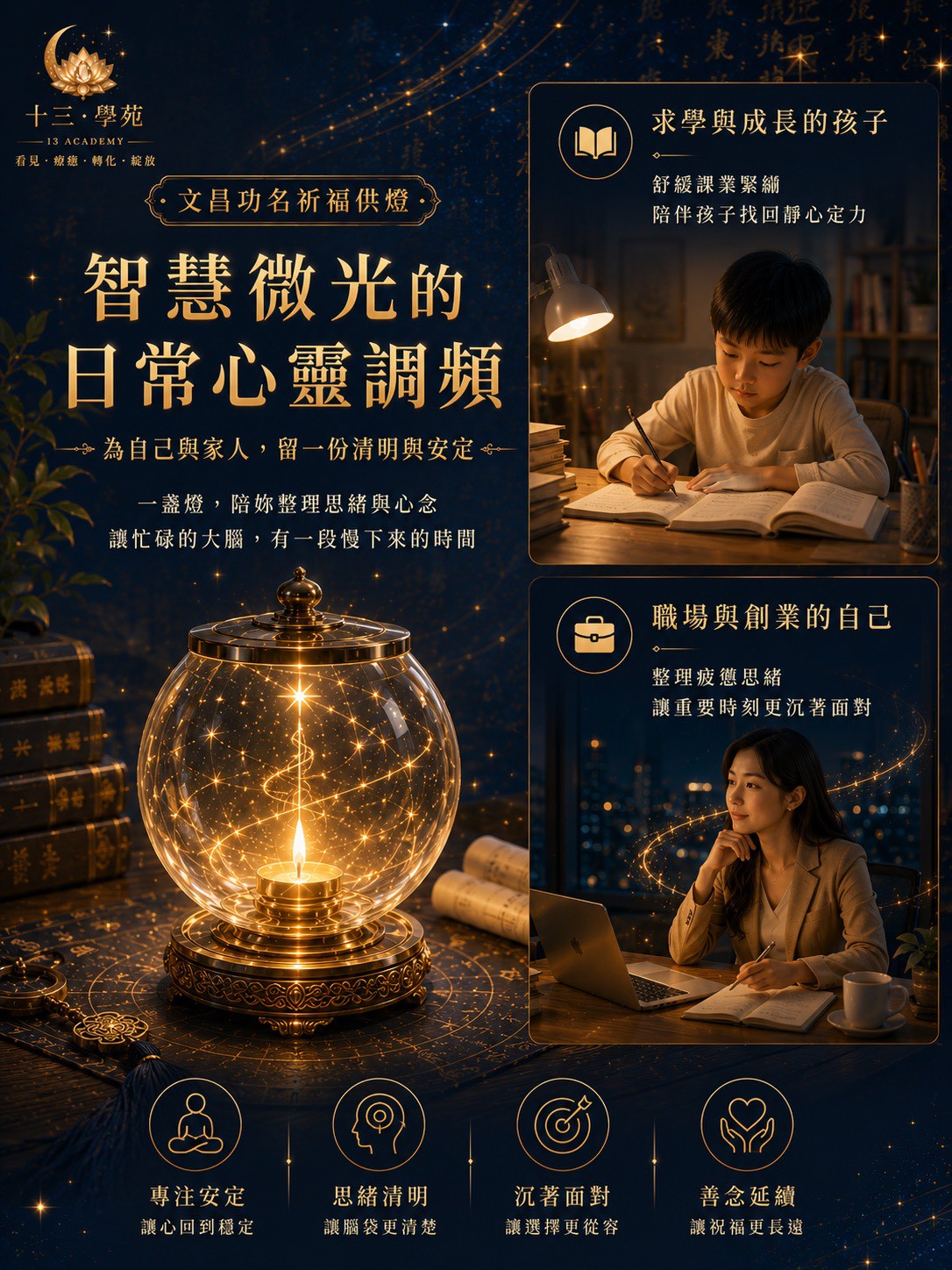 舒緩課業帶來的緊繃與壓力，清理疲憊大腦的思緒垃圾