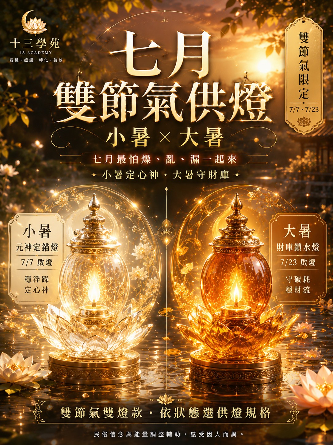 七月雙節氣供燈