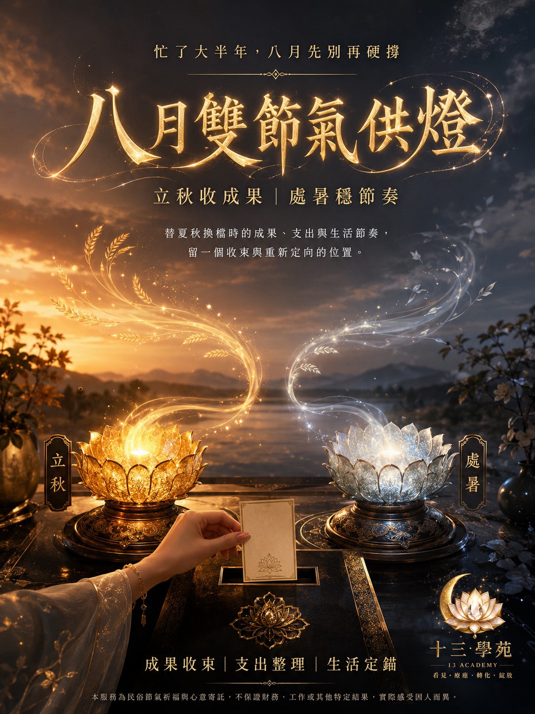八月雙節氣供燈