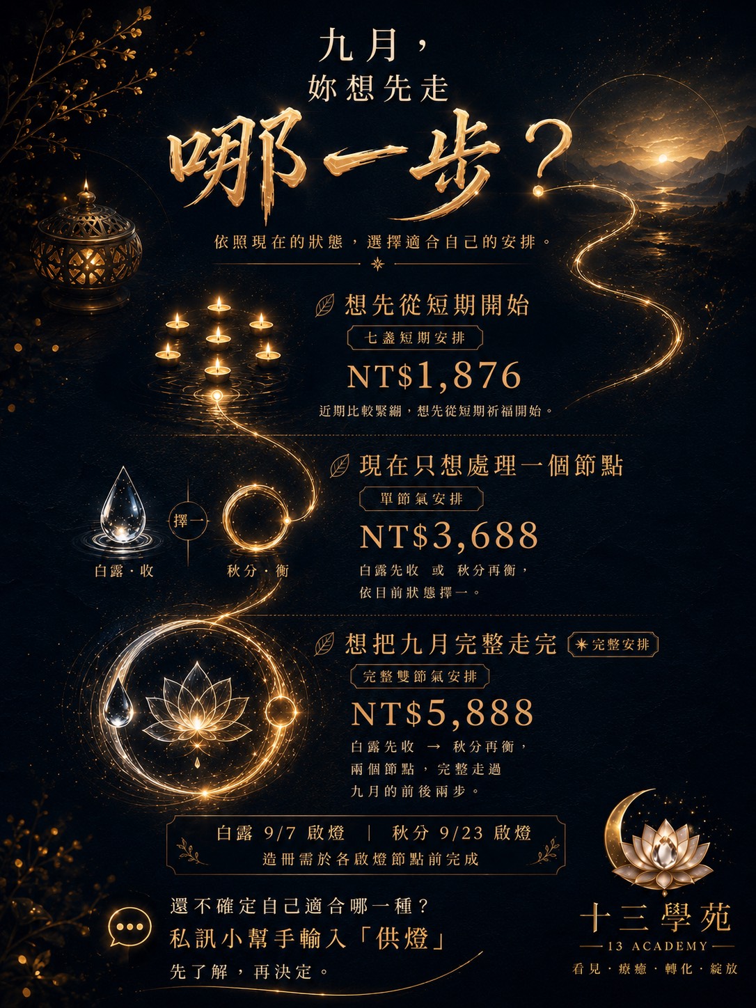 九月供燈方案價格