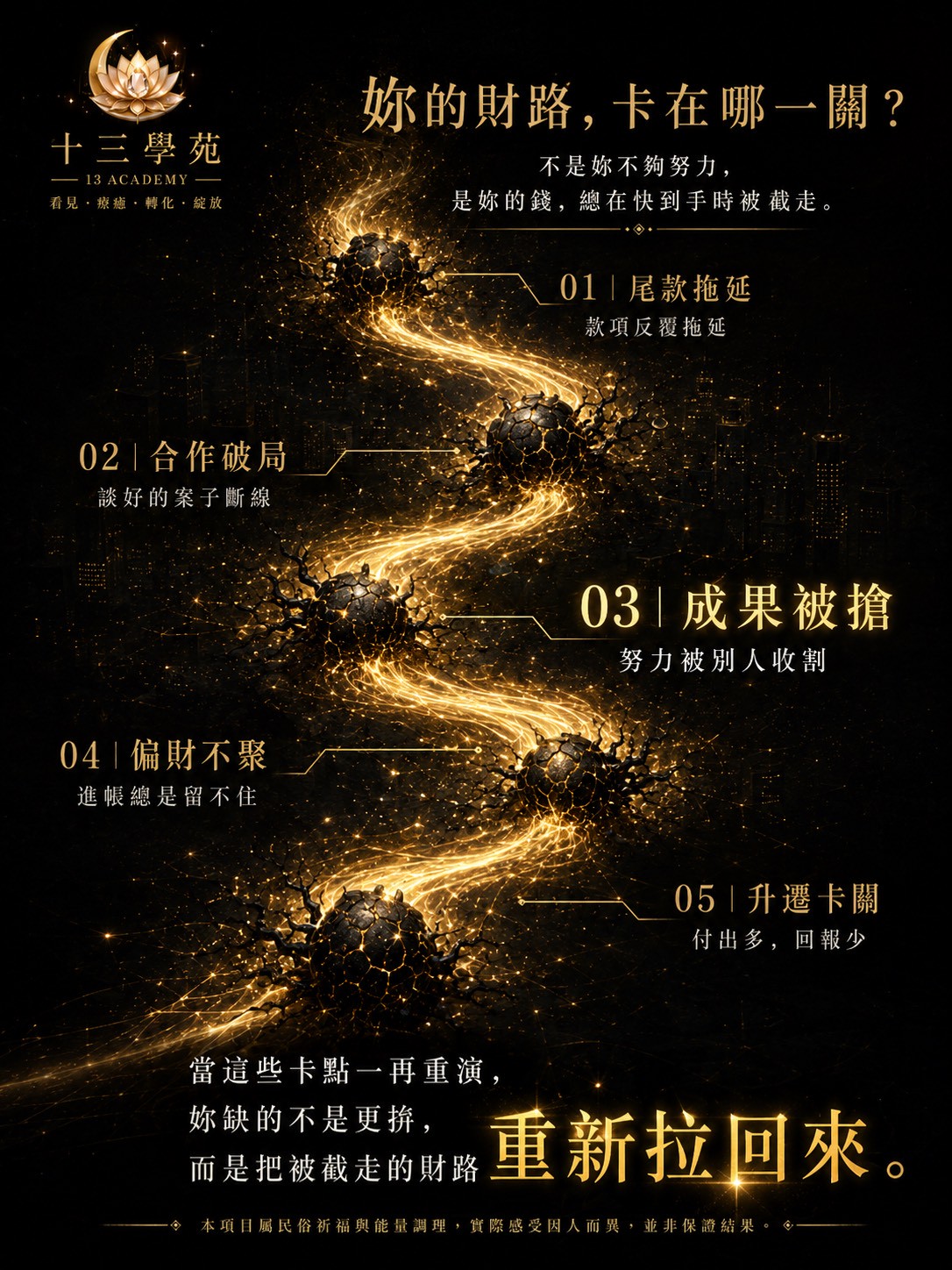 該收的款項一拖再拖，催收也催不動