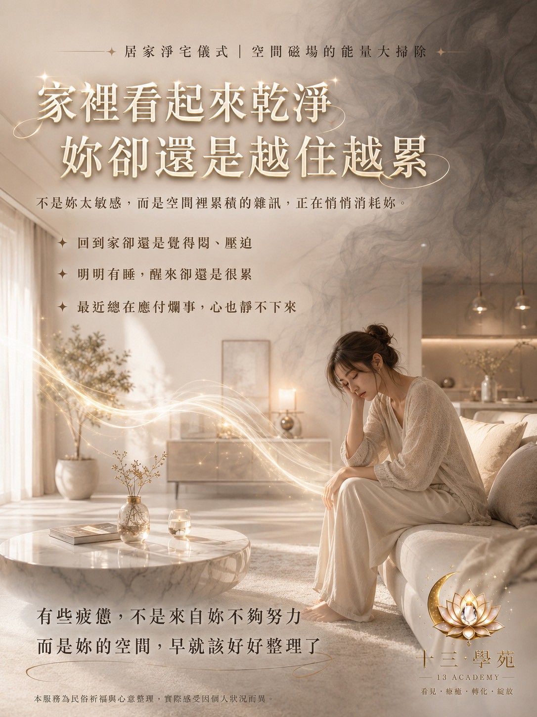 不是妳太敏感，而是空間裡累積的雜訊，正在悄悄消耗妳