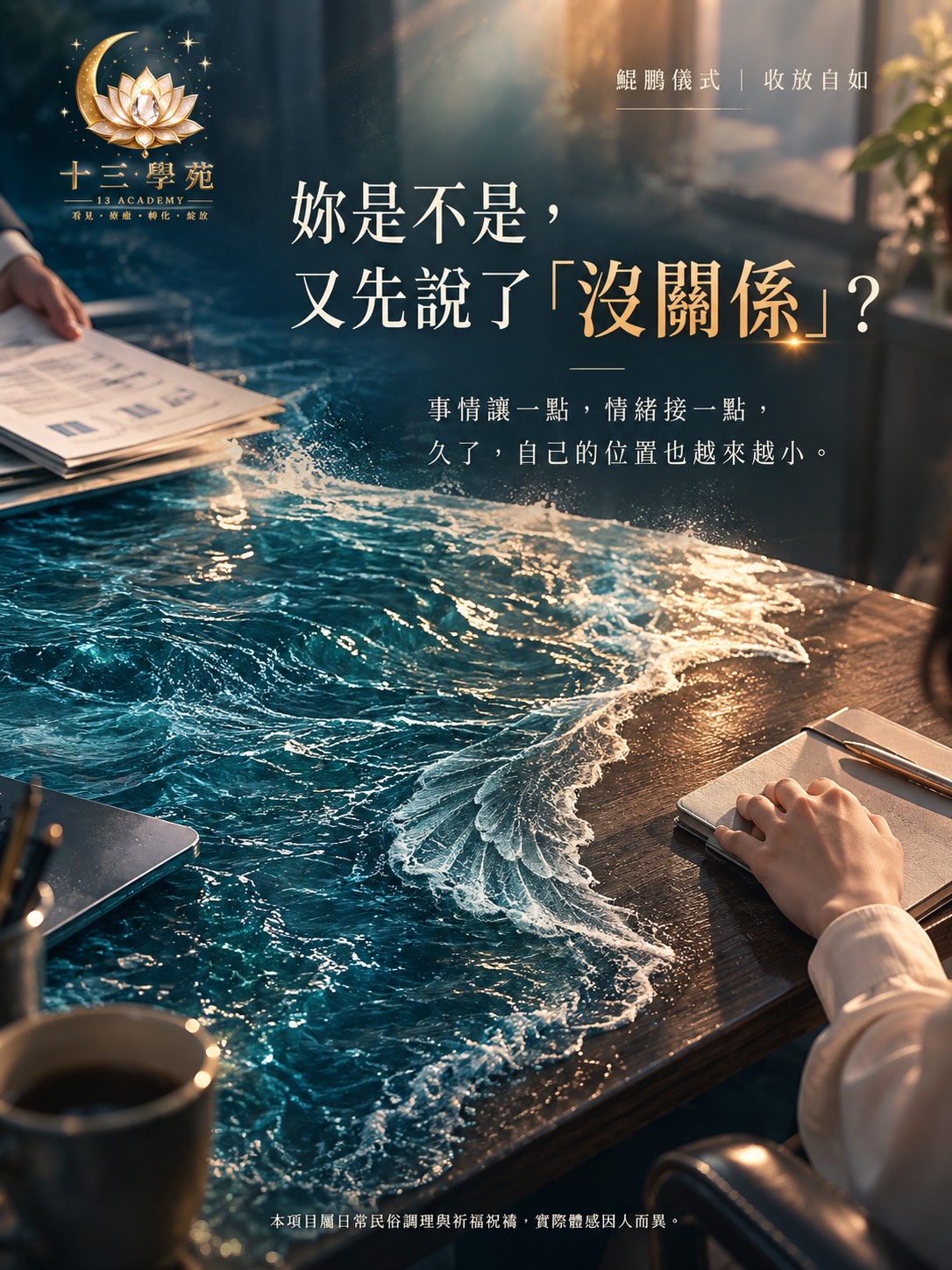 妳是不是，又先說了沒關係？