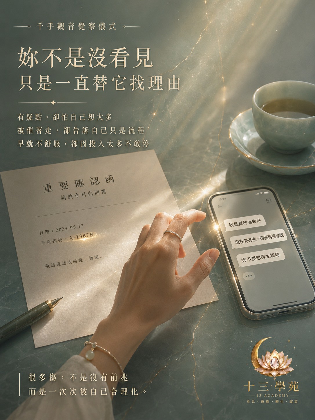 有疑點，卻怕自己想太多