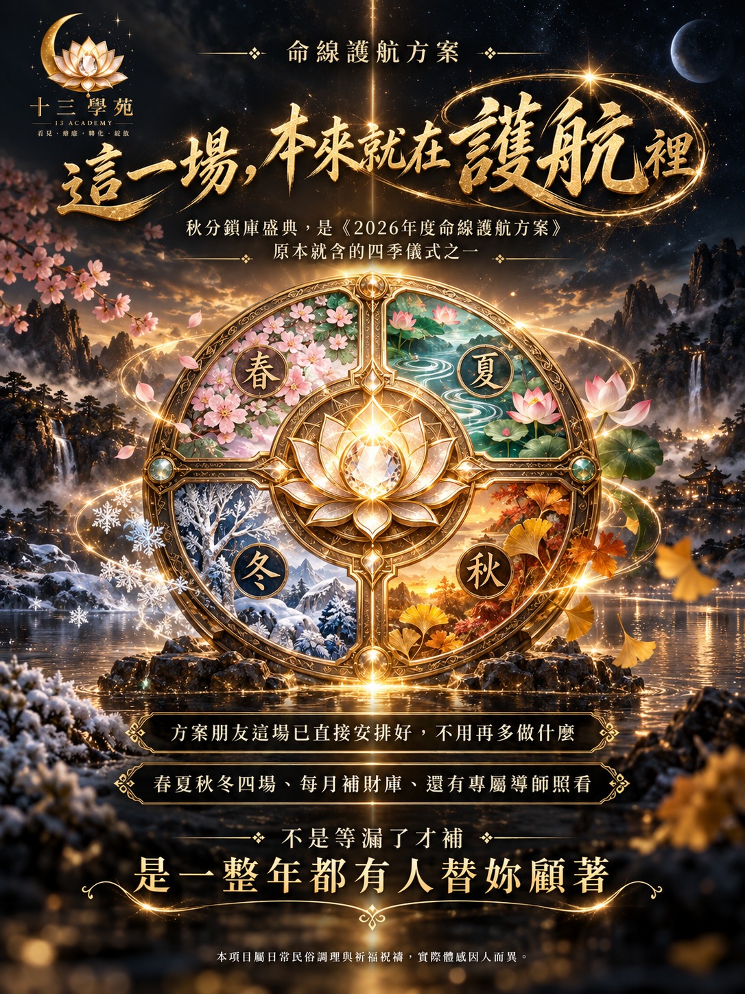 這一場，本來就在命線護航方案裡，四季儀式之一