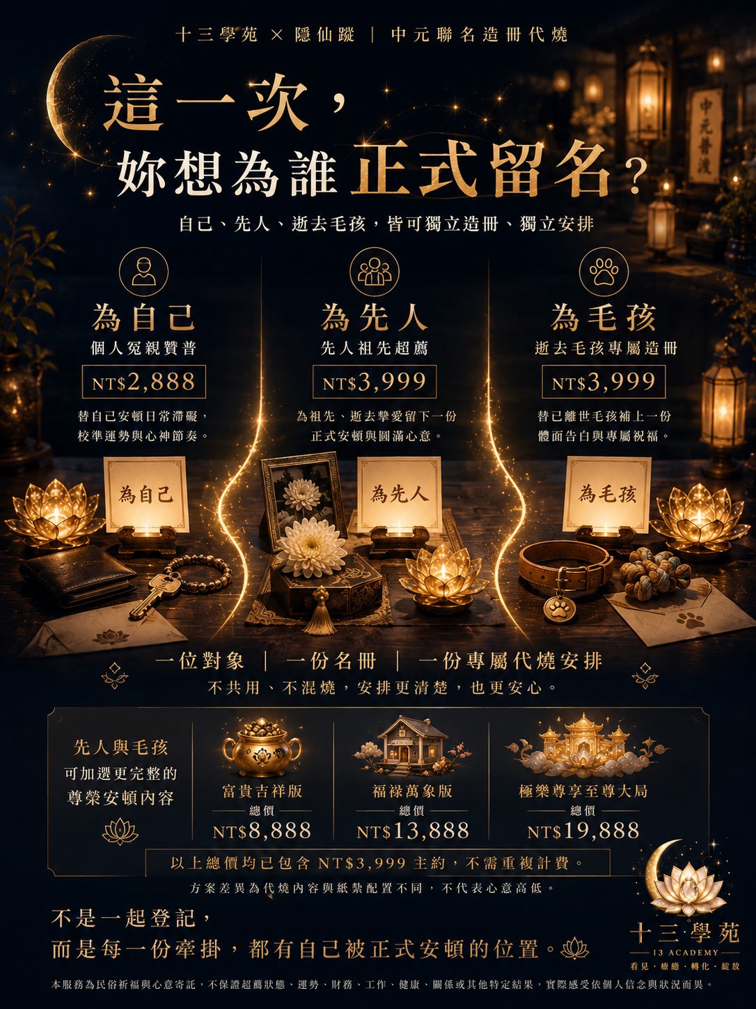 為自己、為先人、為毛孩獨立造冊